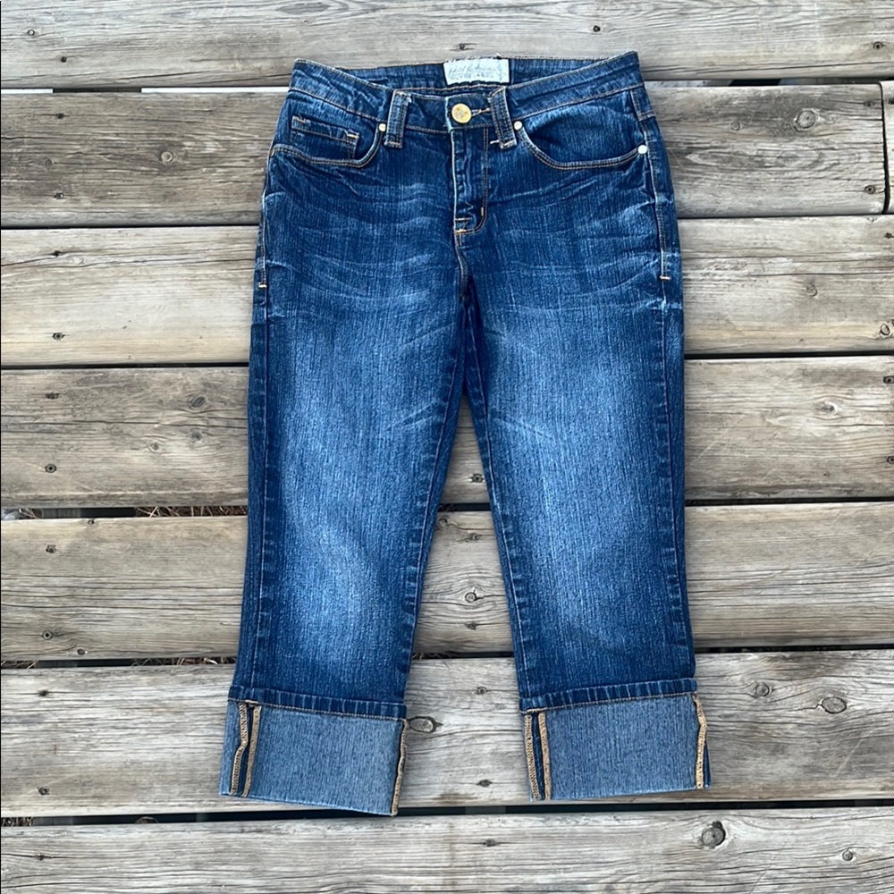 Baby Phat Capri Jeans with Faded Details Y2K